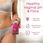 SOON+ Vaginal Probiotics for Women, V-Sync Vaginal Probiotic with Lactobacillus, Cranberry & Prebiotics, Support pH Balance for Women, Urinary Health Digestive Support, 6 Billion CFU, 60 Capsules
