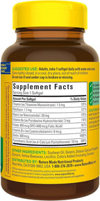 Nature Made Super B Complex Vitamins for Women and Men, Dietary Supplement for Energy Metabolism Support, Super Vitamin B Complex, 60 Softgels, 60 Day Supply