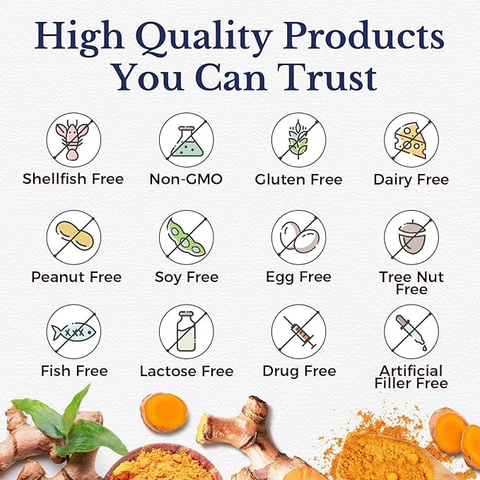 Vitalitown Glucosamine Chondroitin MSM | Collagen, Boswellia, Turmeric, Hyaluronic Acid, Bromelain | Triple Action+ Formula | 12 Ingredients | 240 Tablets, No Shellfish