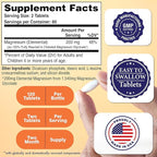 Magnesium Glycinate - Muscle, Nerves, Relaxation & Sleep Supplement | 200mg Elemental Magnesium Fully Reacted Chelated | Gentle on the Stomach | Non-GMO 120 Tablets | by Health Thru Nutrition