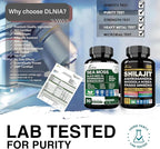 Shilajit 9000mg, Sea Moss 17500mg, Ginger & Black Seed Oil 4000mg, Ashwagandha 5000mg, Rhodiola Rosea, 1000mg Panax Ginseng 1500mg, All in 1 Supplement - Sea Moss & Shilajit Vitality Bundle