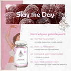 Balancing Act – Slay The Day Energy Gummies – Caffeine Free Focus & Clean Energy Support – with Vitamin B12, CoQ10 & Cognizin® Citicoline – Raspberry Lemonade – 60 Count (30 Day Supply)