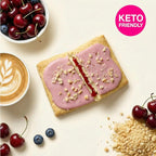 Legendary Foods 22g Protein Pastry 0g Added Sugar, Low Carb, Gluten Conscious, Keto Snack, Ideal for Glucose Management, Includes Whey Protein Isolate, 8 Pack Cherry Crumble