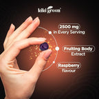 KIKI Green Mushroom Gummies with Lion's Mane and 9 Adaptogen Superfoods Blend - Chaga, Red Reishi, Cordyceps, Shiitake, Black Fungus | 60 Count, 10:1 Extract