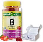 B Complex Gummies- Strawberry 70 Count (Pack of 1), Boxed by Fusion Shop Store