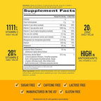 Airborne Elderberry Extract + Vitamin C 1000mg (per Serving) - Effervescent Tablets (20 Count in a Box), Gluten-Free Immune Support Supplement, with Vitamins A C E, Zinc, Selenium, Sugar Free