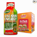Vitamin Energy Immune+ Extra Strength Energy Shot Fruit Punch 24 Pack, 260mg Natural Caffeine, B-Vitamins, Citicoline, Green Tea, Immunity & Focus Support, Zero Sugar, Gluten-Free 1.93 fl oz