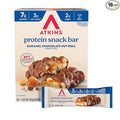 Atkins Caramel Chocolate Nut Roll Snack Bar, Protein Snack , 7g Protein, 2g Sugar, High Fiber Snack, 16 Count