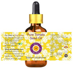 Deve Herbes Tomato Seed Oil (Solanum lycopersicum) with Glass Dropper | Cold Pressed | Pure | Natural | For Diluting Essential oils | For Skin & Massage | Non-Sticky| Lightweight| Unisex | 30ml (1 oz)