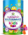 Nutracelle NUTRAMIN Sugar-Free, Allergen-Free 100% Vegan Gummy Multivitamins for Kids - Great Tasting Natural Gummies Your Kids Will Love - 90 Count Bottle