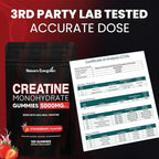 Creatine Monohydrate 5000mg Gummies, Pre-Workout 5g Creatine Gummy Supplement for Men & Women: Muscle Builder & Energy Boost, Sugar Free, Vegan, Strawberry Flavor, (120 Count) Made in USA