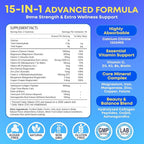 180 Count Calcium Citrate Gummies 1200 mg with Vitamin D3, K2, Magnesium & Zinc, High Absorption Calcium Supplements for Women & Men for B0ne, Muscle & Immune Support, Sugar Free, Mixed Berry Flavor