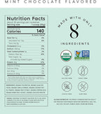 Truvani Vegan Pea Protein Powder | Mint Chocolate | 20g Organic Plant Based Protein Per Serving | 20 Servings | Keto | Gluten & Dairy Free | Low Carb | No Added Sugar