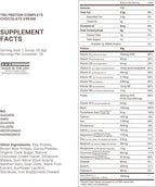 TRU Supplements Plant Based Protein Powder, BCAA, EAA, 20g Vegan Brown Rice & Pea Protein, 100 Calories, 27 Vitamins, No Artificial Flavors 25 Servings (Natural Chocolate Cream)