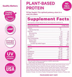 Pink Stork Protein Powder for Women, 20g Plant Based Protein Powder with Fiber + Superfoods, Gluten Free, Dairy Free, Sugar Free, Pregnancy Friendly, Vanilla Protein Shake - 15 Scoops