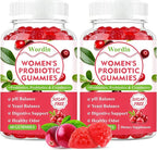 Women Probiotic Gummies for Feminine Health, Supports pH Balance, Vaginal Health, Odor Control & Yeast Balance, Digestive & Immune Support, Sugar Free Cranberry Flavor, 60 Count (Pack of 2)