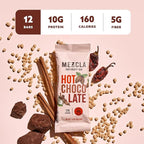 Mezcla Puff-Crispy Plant Based Protein Bars - Hot Chocolate - Healthy Snacks for Kids & Adults - Granola Bars for School, Travel, & Office Snacks - Gluten Free, Vegan, Non GMO, 10g Protein - 12 Count