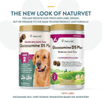 NaturVet – Glucosamine DS Plus - Level 2 Moderate Care – Supports Healthy Hip & Joint Function – Enhanced with Glucosamine, MSM & Chondroitin – for Dogs & Cats – 240 Soft Chews