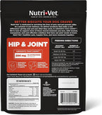 Nutri-Vet Hip & Joint Biscuits, Dog Joint Supplement, Dog Treat, Small Sized Biscuit with 166mg Glucosamine, Puppy Supplements, Tasty Glucosamine Treat, Puppy Essentials, 16 oz Bag