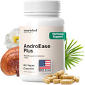 Nourished AndroEase Plus - Vegan Hormone Balance for Women - Zinc, Reishi, Green Tea and Saw Palmetto for Women - for Energy, Vitality, Facial Hair and Daily Wellness - 60 Capsules, Made in USA