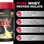 ALLMAX ISOFLEX Pure Whey Isolate Protein Powder - Gluten Free, Low Lactose, Sugar-Free - High-Protein, Clean, Keto-Friendly for Pre Post Workout Supplement for Women and Men | Vanilla, 1lb