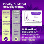 purple tree Post-Celebration Wellness Supplement | Liposomal Dihydromyricetin (DHM), L-Glutathione, Milk Thistle for Liver Support & Hydration | Electrolytes, B Vitamins, Willow Bark | 60 Capsules