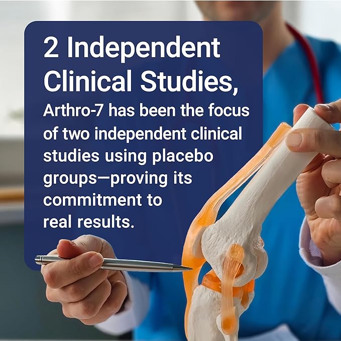 U.S. Doctors’ Clinical Arthro-7 - Clinically Proven Joint Support Complex with Turmeric, Collagen, Bromelain for Flexibility, Mobility, & Strong Cartilage - 180 Capsules(3 Bottles) - 45/90-Day Supply