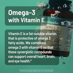 NatureWise Extra-Strength Omega 3 Fish Oil Supplement - 1000mg per Serving - 600 EPA & 400 DHA and Vitamin E - Support for Heart & Brain Health - Lemon Flavor, GMO-Free - 360 Softgels[6-Month Supply]