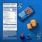 Nature’s Bakery Whole Wheat Fig Bars, Blueberry, Real Fruit, Vegan, Non-GMO, Snack bar, 6 Count (Pack of 6)