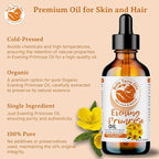 Bella Terra Oils Premium Evening Primrose Oil for Radiant Skin – 1gallon, Deep Hydration, Revitalizing, Quick Absorbing