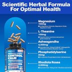 Cortisol Balance & Sleep Support for Women & Men – Natural Calm Formula with Magnesium, Ashwagandha & L-Theanine – Supports Restful Sleep, Relaxation, Focus & Healthy Cortisol Levels – 120 Capsules