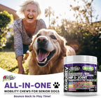 Clean Pets Hip and Joint Supplement Dogs with Glucosamine for Dogs + Chondroitin, Turmeric, Hyaluronic Acid, MSM, Salmon Oil, Collagen, Vitamin C, Omega 3 Senior Dog Supplements Beef Flavor - 1Pack