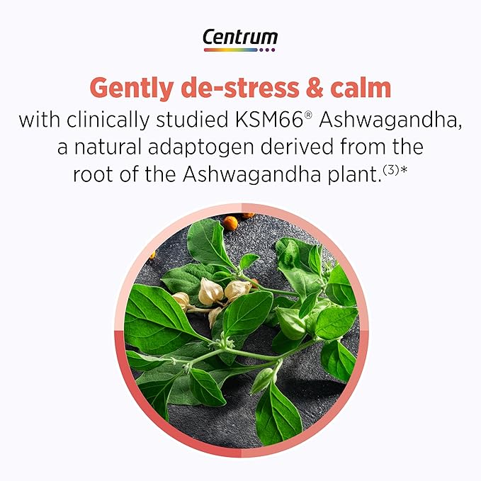 Centrum Clear Mind and Calm Mood Menopause Support Tablets, with Clinically Studied enXtra, 30 Count