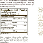 Solgar Calcium Magnesium with Vitamin D3, 300 Tablets - Promotes Healthy Bones, Supports Nerve & Muscle Function - Highly Absorbable Form - Non-GMO and Gluten Free - 60 Servings, (Pack of 2)