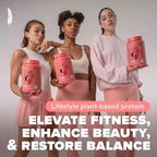 BIRDMAN Fitmingo Vegan Protein Powder with Inositol, Collagen Boosters, Hyaluronic Acid and Vitamins | Low Carb, Dairy Free, Lactose Free, Low Calorie | 23g Plant Based Vanilla Protein Powder