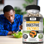Kaya Naturals Digestive Enzymes with Prebiotics & Probiotics - Constipation & Bloating Relief - Weight Management Pills for Women & Men - Aids Immune Function - 180 Veggie Capsules
