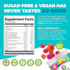 Nutracelle NUTRAMIN Sugar-Free, Allergen-Free 100% Vegan Gummy Multivitamins for Kids - Great Tasting Natural Gummies Your Kids Will Love - 60 Count Bottle