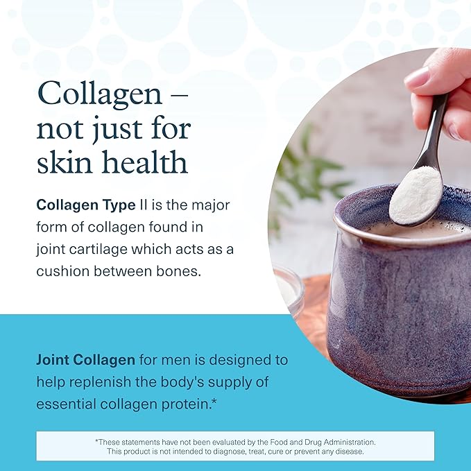 Youtheory Men’s Joint Collagen - Hydrolyzed Collagen Peptides Capsules - with Amino Acids & Natural Ingredients - Supports Muscle & Joint Health* - 120 Tablets (60-Day Supply)