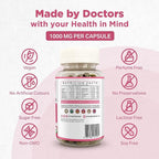 Strength & Spices Hormone Balance 100% Natural Estrogen Supplement – 12 Ingredients w Dong Quai - 60 Vegan UK Made 1000mg Capsules – Fertility and Menstrual Comfort