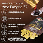Amo Koso (Enzyme) – Japanese Fermented Enzyme Paste with 77 Domestic Ingredients & 20+ Fermentation Cultures, Rich in Probiotics and Prebiotic | Made in Japan | Perfect for Daily Use (30 Days), Individual Packets | Aki Foods Japan