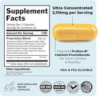 Glucosamine Chondroitin MSM Joint Support Supplement - Collagen Peptides, Turmeric and Ginger, Hyaluronic Acid, Glucosamine Chondroitin Sulfate for Joint Comfort - Gluten Free, Non GMO, 180 Capsules