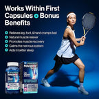 MAGNOX® Buster | Patented Clinically Tested 380mg Magnesium Supplement for Spasms & Leg Cramps at Night | One Capsule a Day for Almost Full Dosage | 3X More Absorption | Dead Sea Minerals (60 Caps)