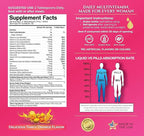 Premium Liquid Multivitamin for Women | Sugar Free Women’s Multivitamin | 100+ Vitamins, Minerals & Herbs Promote Anti-Aging, Heart, Brain & Bone Health |98% Absorption Rate | Non-GMO | 32 Serv