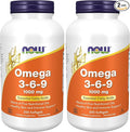 NOW Foods Supplements, Omega 3-6-9 1000 mg with a Blend of Flax Seed, Evening Primrose, Canola, Black Currant and Pumpkin Seed Oils, 250 Softgels, (Pack of 2)