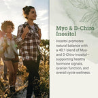 Earth Harmony Myo-Inositol & D-Chiro Inositol Supplement for Women, Ovarian & Hormone Balance for Women - Supports Normal Cycles, Fertility Supplement (120 Capsules)