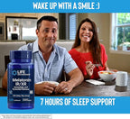 Life Extension Melatonin IR/XR 120 Capsules - Immediate & 7 Hour Extended-Release - Night Time Supplement - Supports Staying Asleep - Non-GMO, Gluten-Free