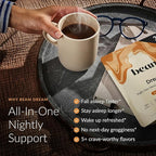Beam Dream Sleep Powder – Sleep Aid for Adults with Melatonin, Magnesium, L-Theanine, Reishi Mushroom & Apigenin Sleep Supplement, Sleepy Cocoa Bedtime Drink Mix, Sea Salt Caramel Flavor, 30 Servings
