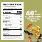 Care Free Kitchen Rotini Keto Pasta Noodles Variety 3-Pack (8 oz. Bags) Plain, Sundried Tomato, Roasted Garlic, 20g High Protein, Low Carb 2g Net Carbs, 26g High Fiber
