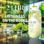 Olay Body Wash for Women, 24/7 Skin-Loving Freshness, Miami Mocktails, Plant Based Cleansers, Vitamin B3 & Antioxidant Blend, For All Skin Types, Lime It Up with Lime & Bergamot Scent, 22 fl oz