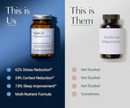 AlgaeCal Magnesium Relax™ - Chelated Magnesium with Ashwagandha for Sleep & Occasional Anxiety - Glycinate, Malate, Citrate - Sleep, Mood, & Cortisol Support (120 Caps - 2 Months Supply)